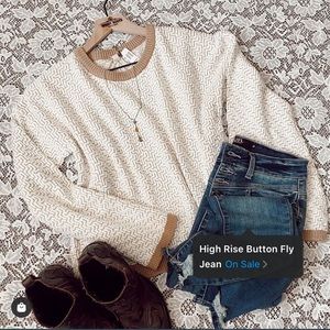 Patterned boutique sweater